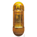 Роскошный золотисто -титановый акриловый световой стеклянный капсула пассажирский лифт лифт салон